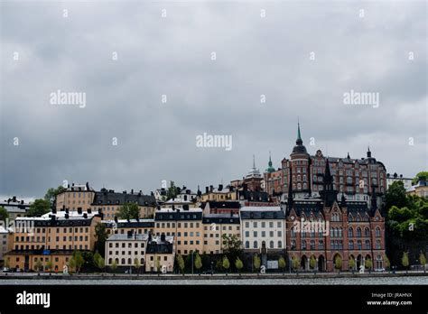 Swedish Buildings Stockholm Stock Photo Alamy