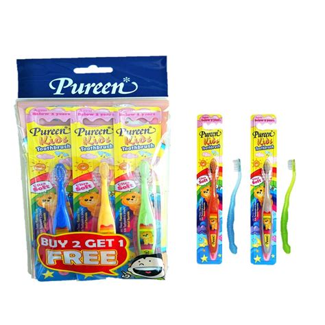 Lazmall free shipping everyday low price top up & estore voucher. Pureen Kids Toothbrush Below 2 Years Old Value Pack (Buy 2 ...