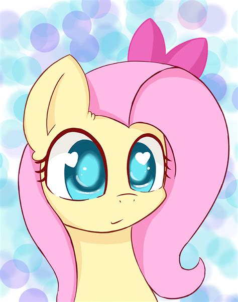 A Pink Pony With Big Blue Eyes Standing In Front Of Bubbles