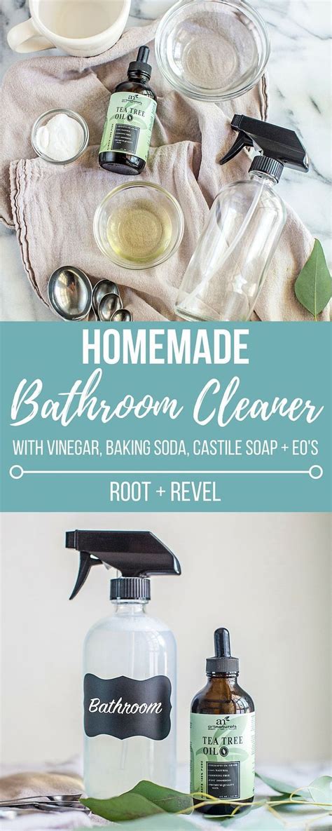 Let the mixture sit for 15 minutes. Homemade Bathroom Cleaner | Recipe | Baking soda cleaner ...