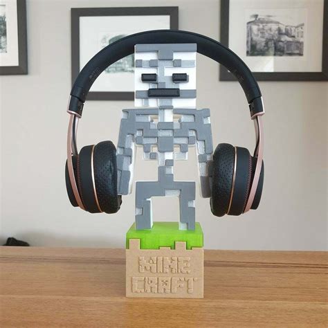 Fichier Stl Gratuit Support Pour Casque Minecraft 🎵・design à