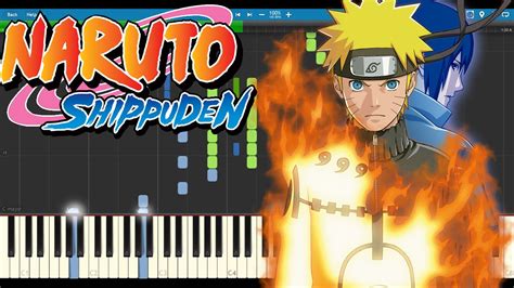 Naruto Shippuden Opening 13 Niwaka Ame Ni Mo Makezu Synthesia Piano
