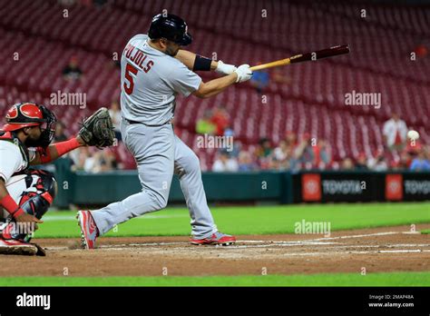 St Louis Cardinals Albert Pujols Bats During A Baseball Game Against