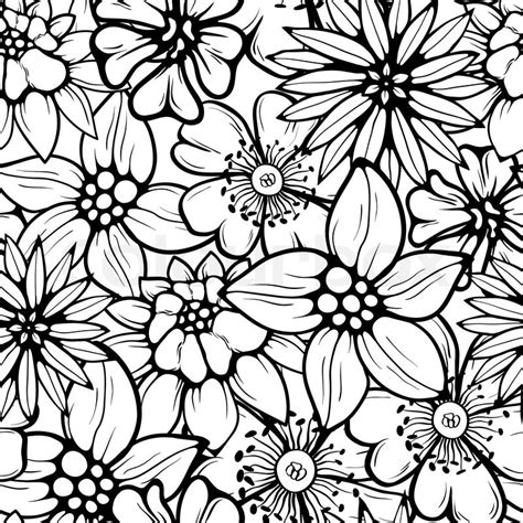 Floral Seamless Pattern Stock Vector Colourbox