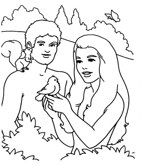 Adam and eve disobey god. Adam And Eve Coloring Pages - Kidsuki