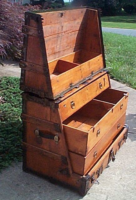I'm currently trying to figure out how to restore the various metal areas around the whole trunk. Antique Steamer Trunk #320 - 1870s-1890s. VERY RARE and ...