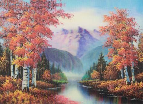 What's the best way to paint a scene? Tree Path 3D Flip Picture…Matted or Framed! Very Colorful ...