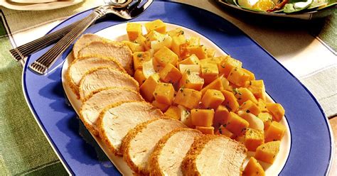 Pork Tenderloin With Roasted Sweet Potatoes Recipe Yummly