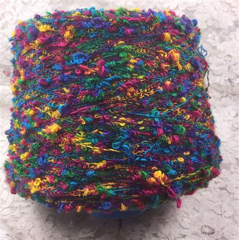 novelty coned yarn approx 5000 yds lb multicolored binder with bursts