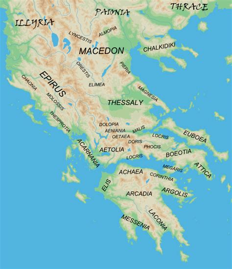 Seguindo os passos da História O mapa da mitologia grega