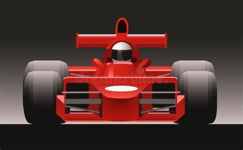 F1 Race Car Front Illustration Stock Illustration Illustration Of