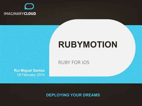 Rubymotion Meetup Ruby Lx