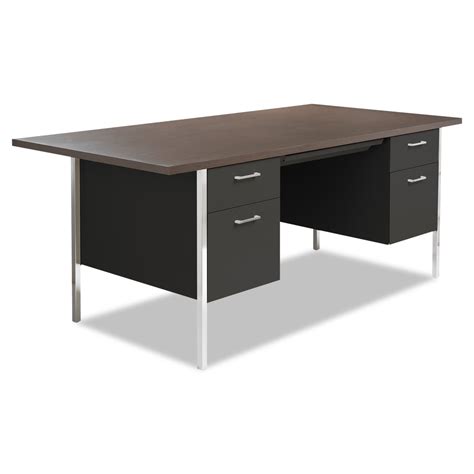 Alera Double Pedestal Steel Desk Metal Desk 72w X 36d X 29 12h