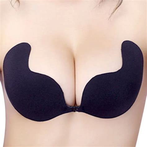 2016 Sexy Style Bras Push Up Front Closure Self Adhesive Seamless Strapless Invisible Bra For