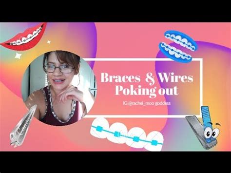 After clipping the wire, be sure to cover it with wax to hold it in place. Braces & wires poking out || How to fix braces wires ...