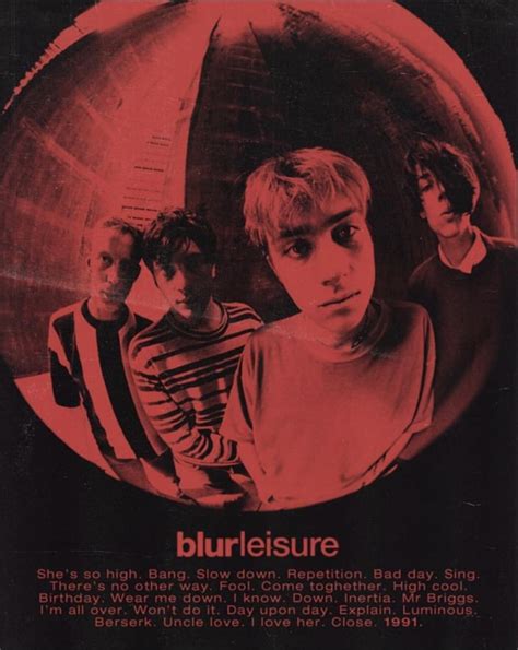 Happy Leisure Day 30 Years Ago Blur Released Their Debut Album