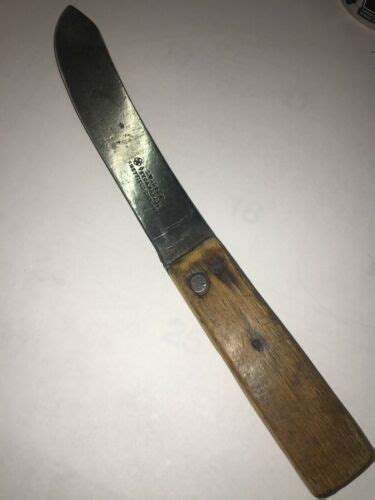 Vintage I John Wilson Skinning Butcher Knife Antique Fixed Blade