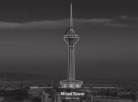 Milad Tower By Amin Dortaj On Dribbble