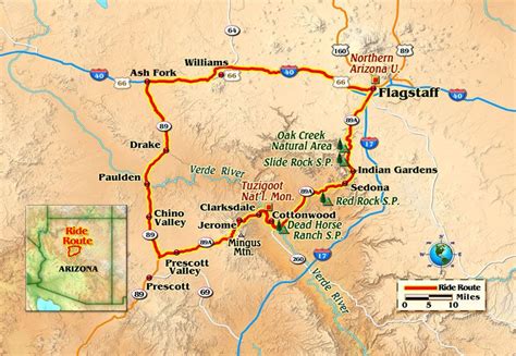 Map Of Northern Arizona Loop Ride Rider Magazine