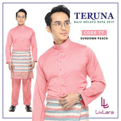 Elrah exclusive is a top brand clothing that offer you a stylish look of baju melayu and kurta for gentleman out there to feel more stylish and cool. Baju Melayu Cekak Musang Lelaki Peach Raya 2020 HOT Klasik ...
