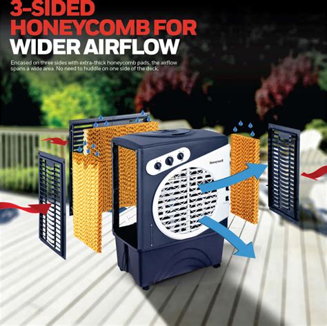 Honeywell Co60pm 40 Inch Indooroutdoor Portable Evaporative Air Cooler