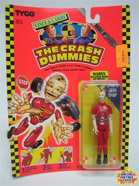 1991 TYCO The Incredible Crash Dummies Carded Daryl 1D