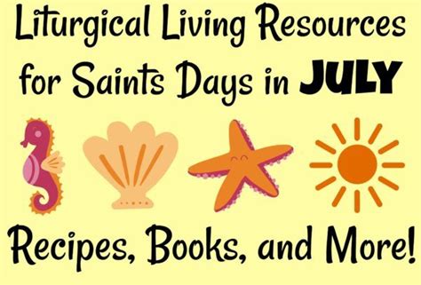 Pin On Liturgical Living July