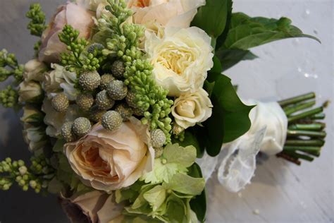 The Flower Magician Apricot And Pale Gold Wedding Bouquet
