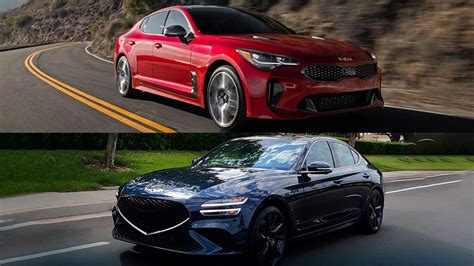 2022 Kia Stinger Vs 2022 Genesis G70 Which Is Better Autotrader