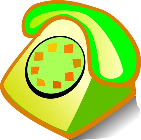Green Phone Clip Art At Vector Clip Art Online Royalty