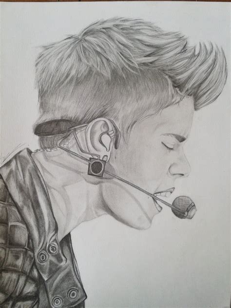 To get better, you can always just stare at justin bieber pictures all day…that would be such a chore. Drawing of Justin Bieber | We Heart It | drawing, justin ...