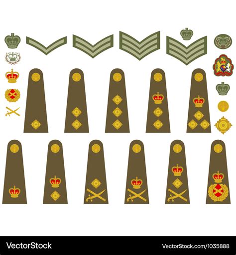 British Army Insignia Royalty Free Vector Image
