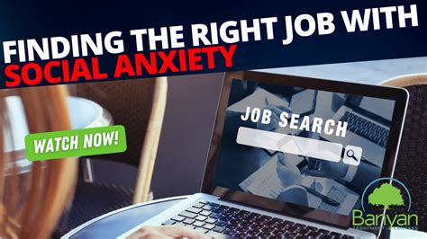 Finding The Right Job With Social Anxiety Youtube