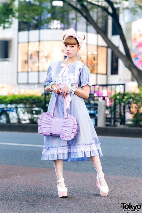 Kawaii Pastel Fashion In Harajuku W Twin Buns Hairstyle Nile Perch