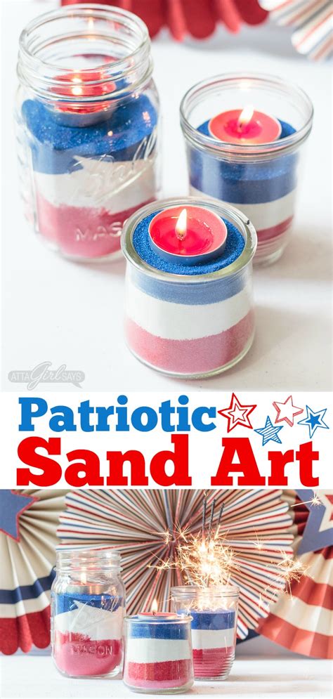 Easy Sand Art For July 4th Make These With Your Kids