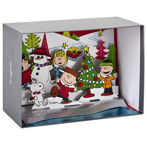 Buy Hallmark Peanuts Paper Craft Boxed Christmas Cards Pop Up Winter