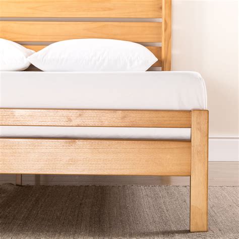 Wood Bed Frame Queen Double King Single Solid Wooden Base Platform Bed