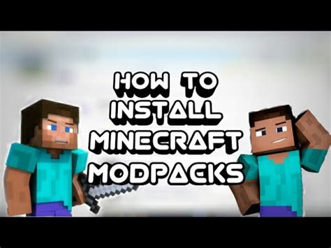 Click modpacks from there, you can type. HOW TO INSTALL MINECRAFT MODPACKS - YouTube