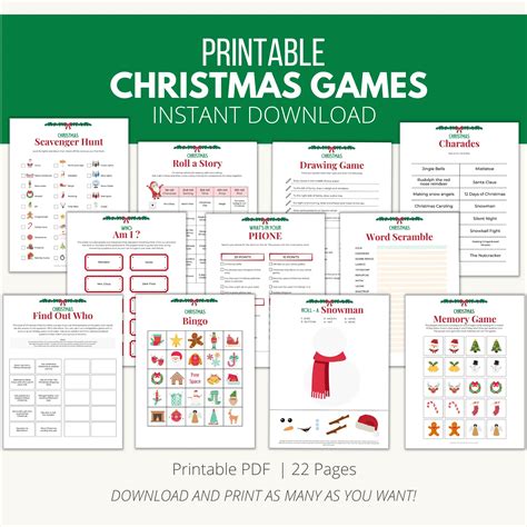 Printable Christmas Party Games Downloadable Pdf Add A Little Adventure