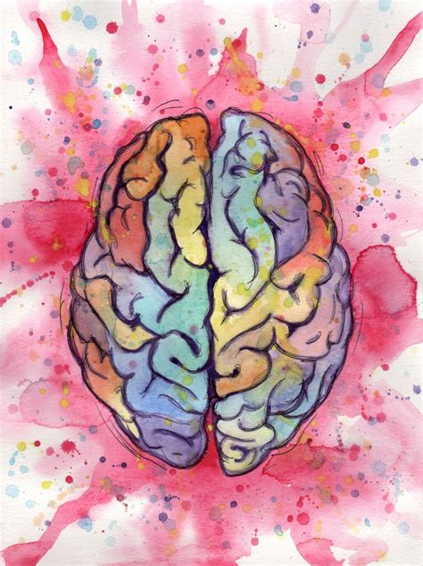 Brain Stuff Art Print By Beth Little X Small Arte Cerebro Arte De