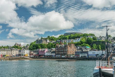 Uk Scotland Oban Town And Harbor Photograph By Rob Tilley Pixels