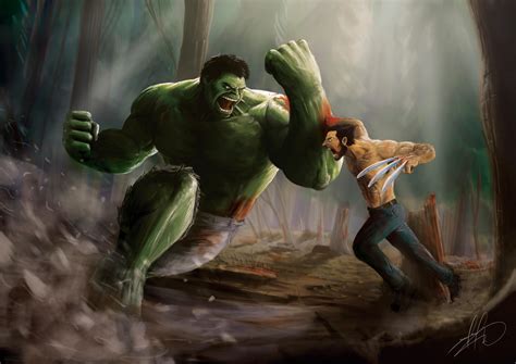 Hulk Vs Wolverine Wallpaperhd Superheroes Wallpapers4k Wallpapers