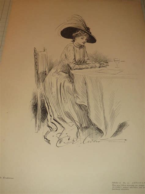 The Gibson Girl The Rendezvous Artist Proof 1909 By Charles Dana