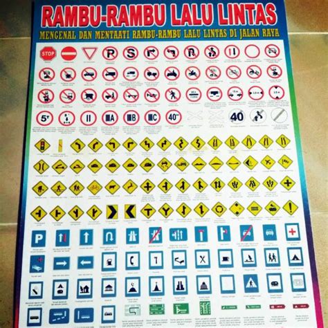 Jual Poster Rambu Rambu Lalu Lintas Shopee Indonesia