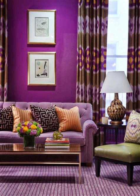 Adorable Purple Living Room