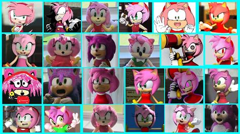 Sonic The Hedgehog Movie Amy X Uh Meow All Designs Compilation Youtube