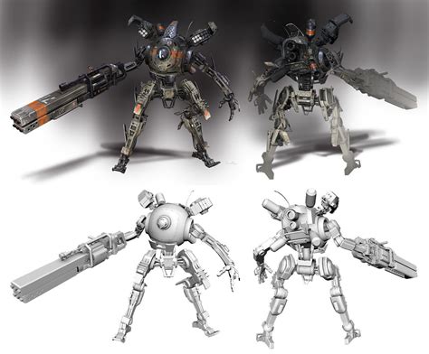 Artstation Titanfall 2 Titan Concepts Hethe Srodawa Robot Concept