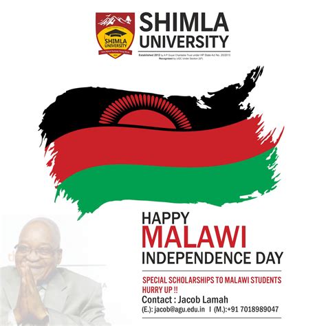 Shimla University Agu Wishes Every Citizen Of Malawi A Very Happy