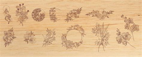 Laser Engraving Flowers Templates Free Vector Cdr Download