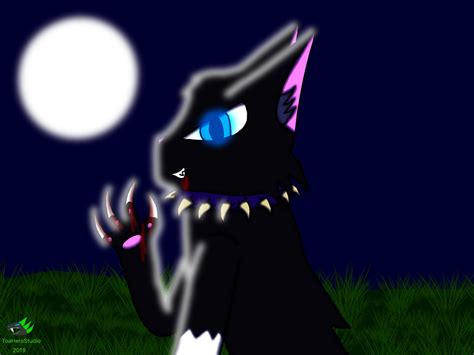 Scourge The Leader Of Bloodclan Re Draw By Toaherostudio On Deviantart